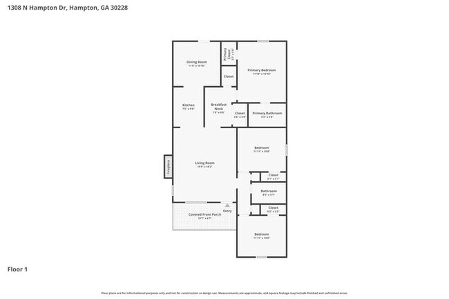 1308 N Hampton Dr, Unit C in Hampton, GA - Building Photo - Building Photo