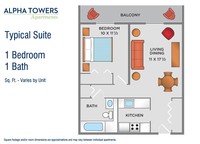 Alpha Towers (Senior Living 62+) in Toledo, OH - Building Photo - Floor Plan