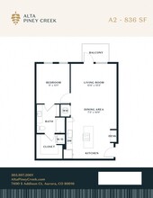 Alta Piney Creek in Aurora, CO - Foto de edificio - Floor Plan