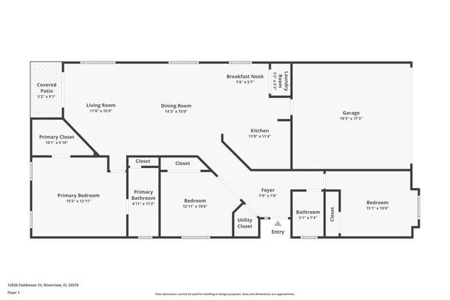 12926 Fieldmoor Ct in Riverview, FL - Foto de edificio - Building Photo