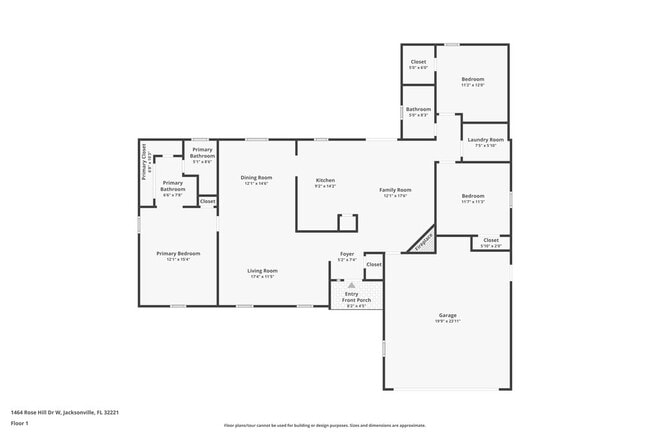 1464 Rose Hill Dr W in Jacksonville, FL - Building Photo - Building Photo