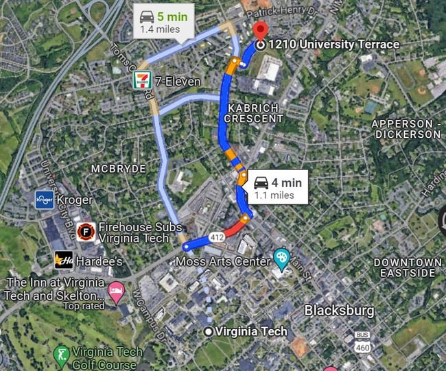 1210 University Terrace in Blacksburg, VA - Foto de edificio - Building Photo