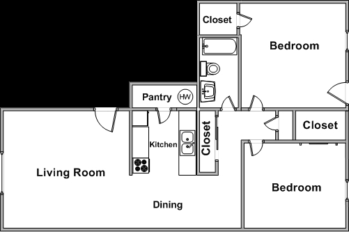 North Town Apartments in Edwardsville, IL - Building Photo - Floor Plan