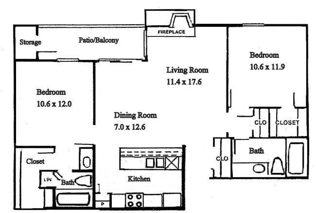 Dogwood Garden Apartments in Palestine, TX - Building Photo - Floor Plan