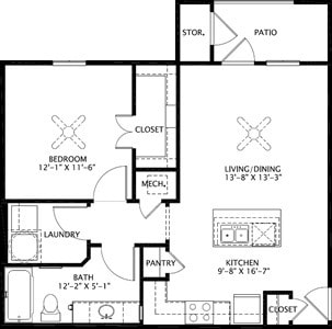 Pioneer Crossing Diboll in Diboll, TX - Foto de edificio - Floor Plan