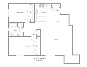 College Avenue Apartments in De Pere, WI - Building Photo - Floor Plan