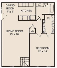 Robinson Apartments in El Paso, TX - Foto de edificio - Floor Plan