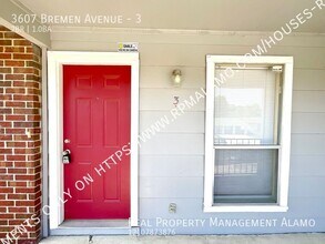 3607 Bremen Ave-Unit -3 in San Antonio, TX - Building Photo - Building Photo