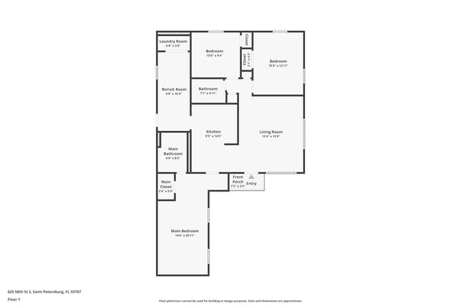 625 58th St S in Gulfport, FL - Foto de edificio - Building Photo