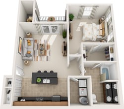 Southern Pine in Virginia Beach, VA - Foto de edificio - Floor Plan