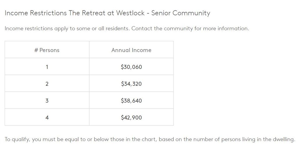The Retreat at Westlock Senior Community Tomball, TX Apartments