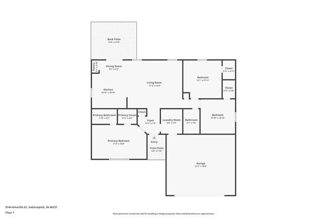 8144 Amarillo Dr in Indianapolis, IN - Foto de edificio - Building Photo