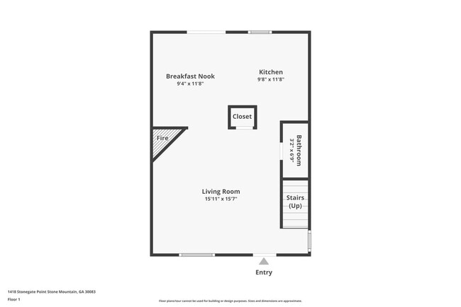 1418 Stonegate Point in Stone Mountain, GA - Foto de edificio - Building Photo