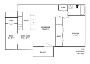 Kensington Park in Raleigh, NC - Building Photo - Floor Plan