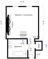 Floor Plan - Studio to 2 bedrooms Call for Rates - 122 Bowdoin St Apartments in Boston, Massachusetts