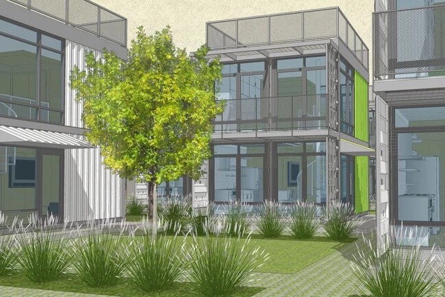 Schnitzelburg Container Apartments in Louisville, KY - Foto de edificio - Building Photo