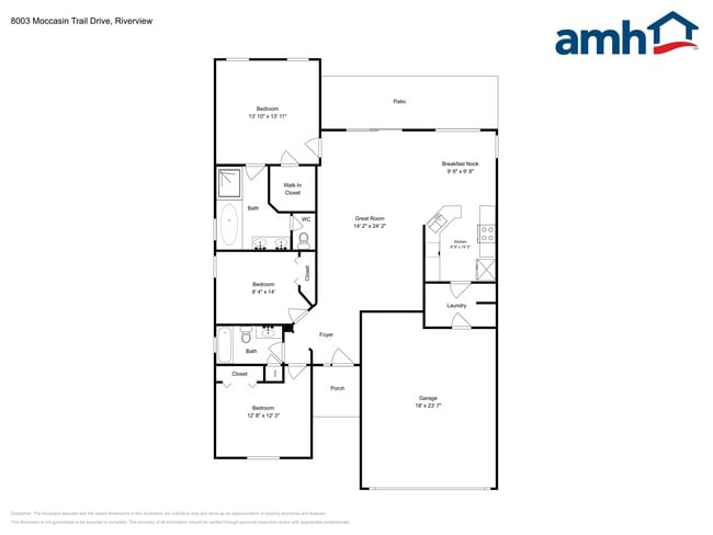 8003 Moccasin Trail Dr in Riverview, FL - Foto de edificio - Building Photo