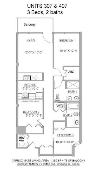 1540 W Fullerton Ave, Unit 407-PH in Chicago, IL - Building Photo - Building Photo