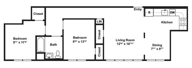 Hillside Apartments in Syracuse, NY - Building Photo - Floor Plan