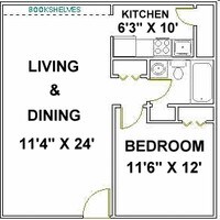 1BR/1BA - 1 bedroom $700 - Hampton Greene Apartments in Lima, Ohio