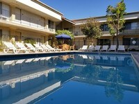 Pool Side - Meridian Court Apartments at Tarzana in Los Angeles, California