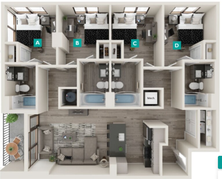 130 Luckie St NW, Unit 3010B in Atlanta, GA - Building Photo