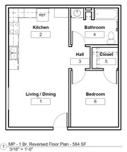 Three Sisters Apts - Income Restrictions in Las Cruces, NM - Building Photo - Floor Plan