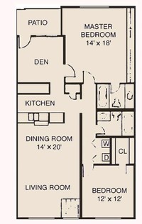 Robinson Apartments in El Paso, TX - Foto de edificio - Floor Plan