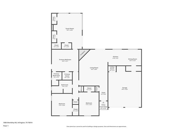1006 Wembley Rd in Arlington, TX - Foto de edificio - Building Photo