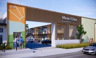 Mesa Vista Senior Apartments 55+ in Costa Mesa, CA - Building Photo