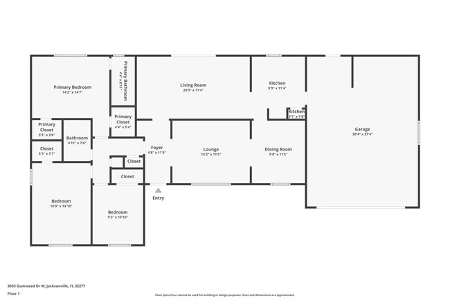 3933 Gumwood Dr W in Jacksonville, FL - Building Photo - Building Photo