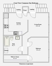 Court View Commons in Chicopee, MA - Foto de edificio - Floor Plan