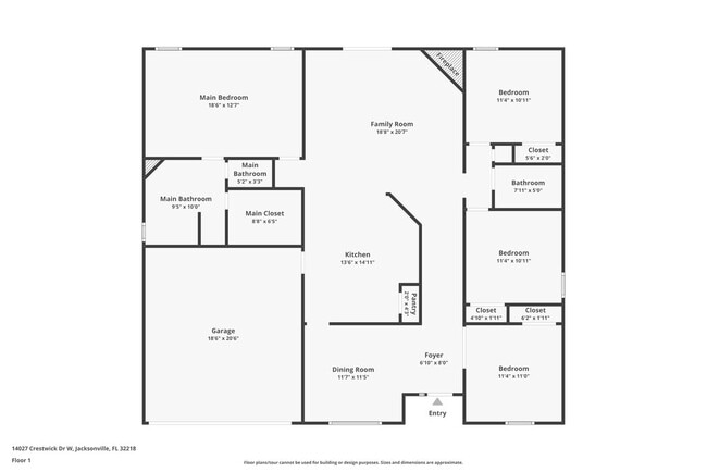 14027 Crestwick Dr W in Jacksonville, FL - Building Photo - Building Photo