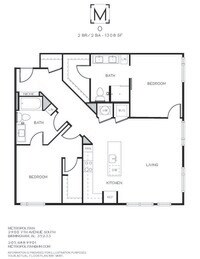 O - 2 Bedrooms 2 Bath from $2250 - 1 a 3 Dormitorio desde $1150 a $2915 - Metropolitan Birmingham Apartamentos in Birmingham, Alabama