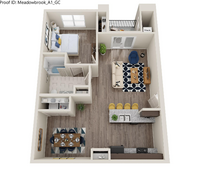 The Meadowbrook in Dallas, TX - Foto de edificio - Floor Plan