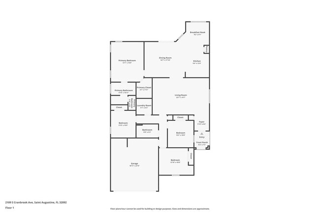 2109 S Cranbrook Ave in St. Augustine, FL - Foto de edificio - Building Photo