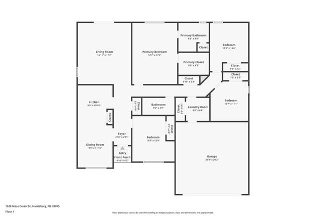 1528 Moss Creek Dr in Harrisburg, NC - Building Photo - Building Photo