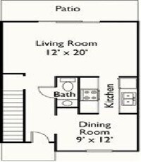Floor Plan - 1 to 3 bedrooms Contact for Rates - Ridgewood Vista Apartments in Jackson, Michigan