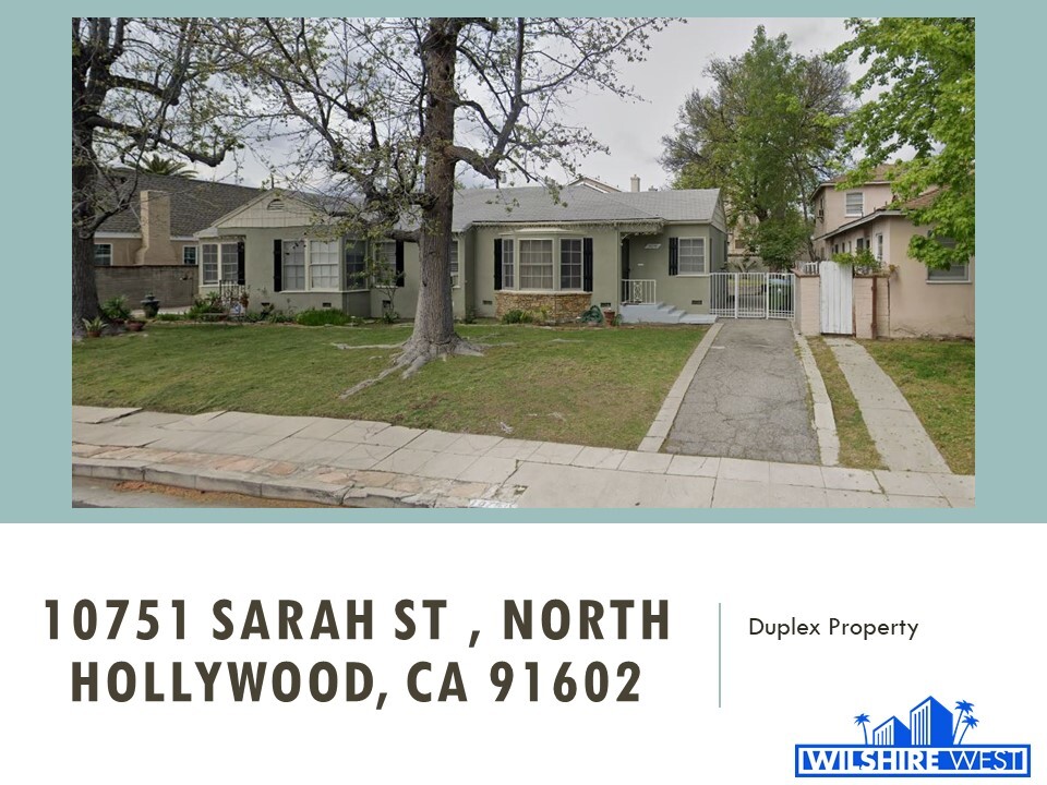 10751 Sarah St in North Hollywood, CA - Building Photo