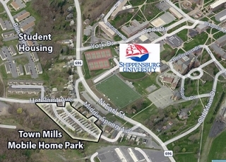 Town Mills Mobile Home Park in Shippensburg, PA - Foto de edificio