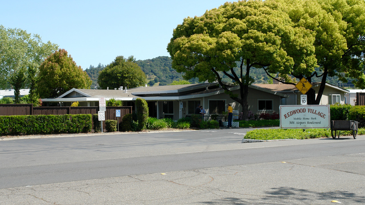 Redwood Village Mobile Park in Santa Rosa, CA - Building Photo