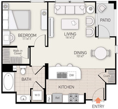 Palmeras in Irvine, CA - Foto de edificio - Floor Plan