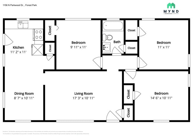 1156 N Parkwood Dr in Forest Park, GA - Building Photo - Building Photo