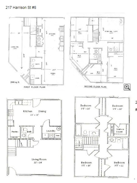 Harrison Crossing & Harrison Ridge in West Lafayette, IN - Foto de edificio - Floor Plan