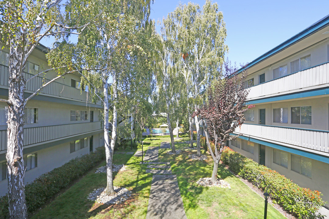 Del Medio Garden Apartments in Mountain View, CA - Foto de edificio