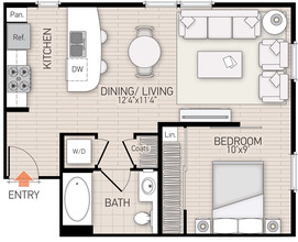 Palmeras in Irvine, CA - Foto de edificio - Floor Plan