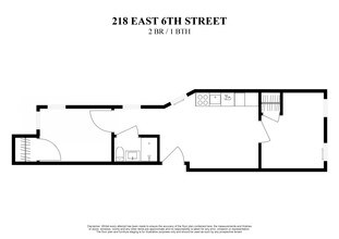 218 East 6th Street in New York, NY - Foto de edificio - Floor Plan