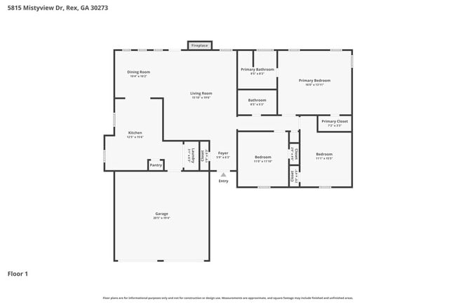 5815 Mistyview Dr in Rex, GA - Building Photo - Building Photo