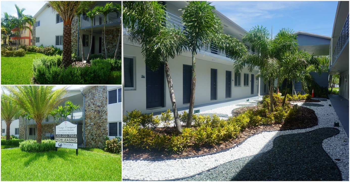 Prestige Courtyard in North Miami, FL - Building Photo