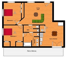 Willow Grove Apartments in New Albany, IN - Foto de edificio - Floor Plan